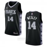 Camiseta San Antonio Spurs Blake Wesley #14 Statement 2022-23 Negro