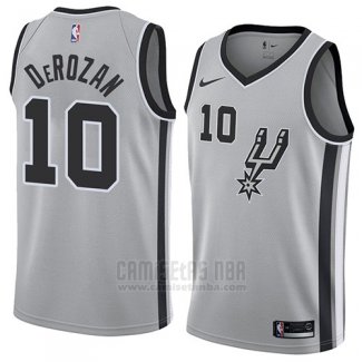 Camiseta San Antonio Spurs Demar DeRozan #10 Statement 2018 Gris