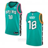 Camiseta San Antonio Spurs Isaiah Roby #18 Ciudad 2022-23 Verde