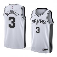 Camiseta San Antonio Spurs Marco Belinelli #3 Association 2018 Blanco