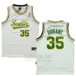 Camiseta Seattle SuperSonics Kevin Durant #35 Historic Blanco2