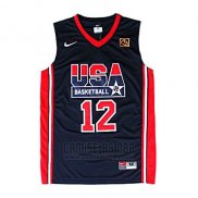 Camiseta USA 1992 John Stockton #12 Negro