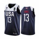 Camiseta USA Brook Lopez #13 2019 FIBA Basketball USA Cup Azul