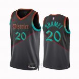 Camiseta Washington Wizards Landry Shamet #20 Ciudad 2023-24 Negro