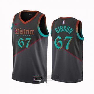 Camiseta Washington Wizards Taj Gibson #67 Ciudad 2023-24 Negro