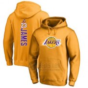 Sudaderas con Capucha Lebron James Los Angeles Lakers Amarillo