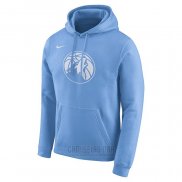 Sudaderas con Capucha Minnesota Timberwolves Azul 2019-20 Ciudad