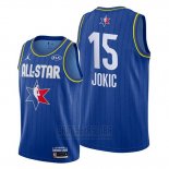 Camiseta All Star 2020 Denver Nuggets Nikola Jokic #15 Azul