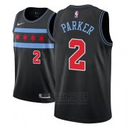 Camiseta Chicago Bulls Jabari Parker #2 Ciudad 2018-19 Negro