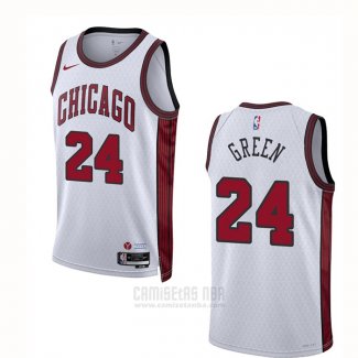 Camiseta Chicago Bulls Javonte Green #24 Ciudad 2022-23 Blanco