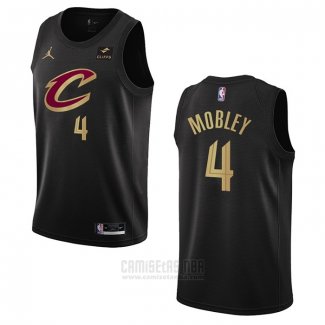 Camiseta Cleveland Cavaliers Evan Mobley #4 Statement 2022-23 Negro