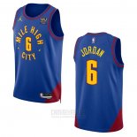 Camiseta Denver Nuggets Deandre Jordan #6 Statement 2022-23 Azul