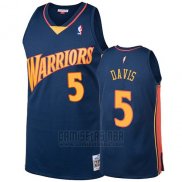 Camiseta Golden State Warriors Baron Davis 2009-10 Hardwood Classics Azul
