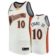 Camiseta Golden State Warriors Jacob Evans Iii 2009-10 Hardwood Classics Blanco