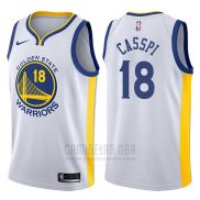 Camiseta Golden State Warriors Omri Casspi #18 Association 2017-18 Blanco