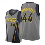 Camiseta Indiana Pacers Bojan Bogdanovic #44 Ciudad Edition Gris