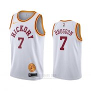 Camiseta Indiana Pacers Malcolm Brogdon #7 Hardwood Classics Blanco