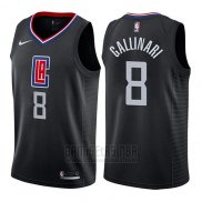 Camiseta Los Angeles Clippers Danilo Gallinari #8 Statement 2019 Negro