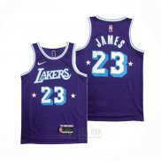 Camiseta Los Angeles Lakers Kobe Bryant #23 Ciudad Edition 2021-22 Violeta