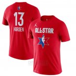 Camiseta Manga Corta All Star 2020 Houston Rockets James Harden Rojo