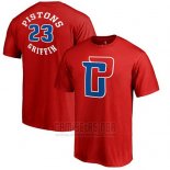 Camiseta Manga Corta Blake Griffin Detroit Pistons Rojo