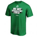 Camiseta Manga Corta Boston Celtics Verde 2019 NBA Playoffs
