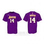 Camiseta Manga Corta Brandon Ingram Los Angeles Lakers Violeta2