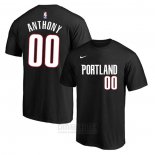 Camiseta Manga Corta Carmelo Anthony Portland Trail Blazers Negro