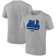 Camiseta Manga Corta Dallas Mavericks 2024 NBA Playoffs Gris