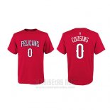 Camiseta Manga Corta Demarcus Cousins New Orleans Pelicans Rojo2