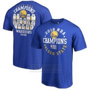 Camiseta Manga Corta Golden State Warriors Azul 2018 NBA Finals Champions