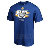 Camiseta Manga Corta Golden State Warriors Azul 2019 NBA Playoffs