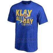 Camiseta Manga Corta Golden State Warriors Azul Klay Thompson