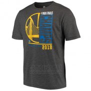 Camiseta Manga Corta Golden State Warriors Gris 2018 NBA Finals Champions