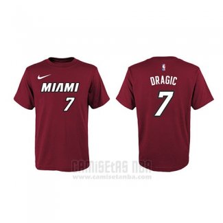 Camiseta Manga Corta Goran Dragic Miami Heat Rojo