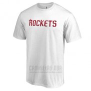 Camiseta Manga Corta Houston Rockets Blanco