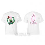Camiseta Manga Corta Jayson Tatum Boston Celtics Blanco Peppa Pig Cruzado