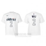 Camiseta Manga Corta John Wall Washington Wizards Blanco Ciudad
