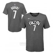 Camiseta Manga Corta Kevin Durant Brooklyn Nets Gris 2019-20 Statement