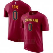 Camiseta Manga Corta Kevin Love Cleveland Cavaliers 2019 Rojo