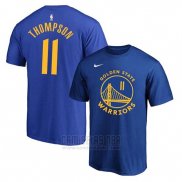 Camiseta Manga Corta Klay Thompson Golden State Warriors 2019-20 Azul