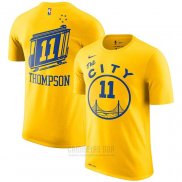 Camiseta Manga Corta Klay Thompson Golden State Warriors Amarillo The City