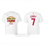 Camiseta Manga Corta Kyle Lowry Toronto Raptors 2019 NBA Finals Champions Locker Room Blanco