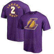 Camiseta Manga Corta Lonzo Ball Los Angeles Lakers Violeta