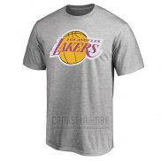 Camiseta Manga Corta Los Angeles Lakers Gris2