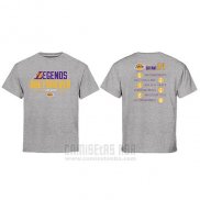 Camiseta Manga Corta Los Angeles Lakers Kobe Bayant Gris Legend Forever