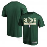 Camiseta Manga Corta Milwaukee Bucks Practice Performance 2022-23 Verde