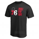 Camiseta Manga Corta Philadelphia 76ers Whole New Game Negro