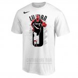 Camiseta Manga Corta Portland Trail Blazers Damian Lillard Blanco