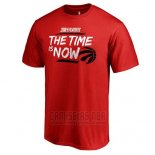 Camiseta Manga Corta Toronto Raptors Rojo 2018 NBA Playoffs Bet Slogan